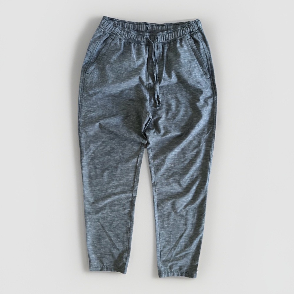 Lululemon Men's Gray Jogger Pants Athletic Lounge Drawstring Tapered Size S